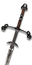 Toussaint knight's steel sword