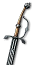 Red meteorite steel sword
