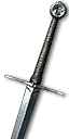 Feline steel sword