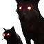 The Black Cat and Dog